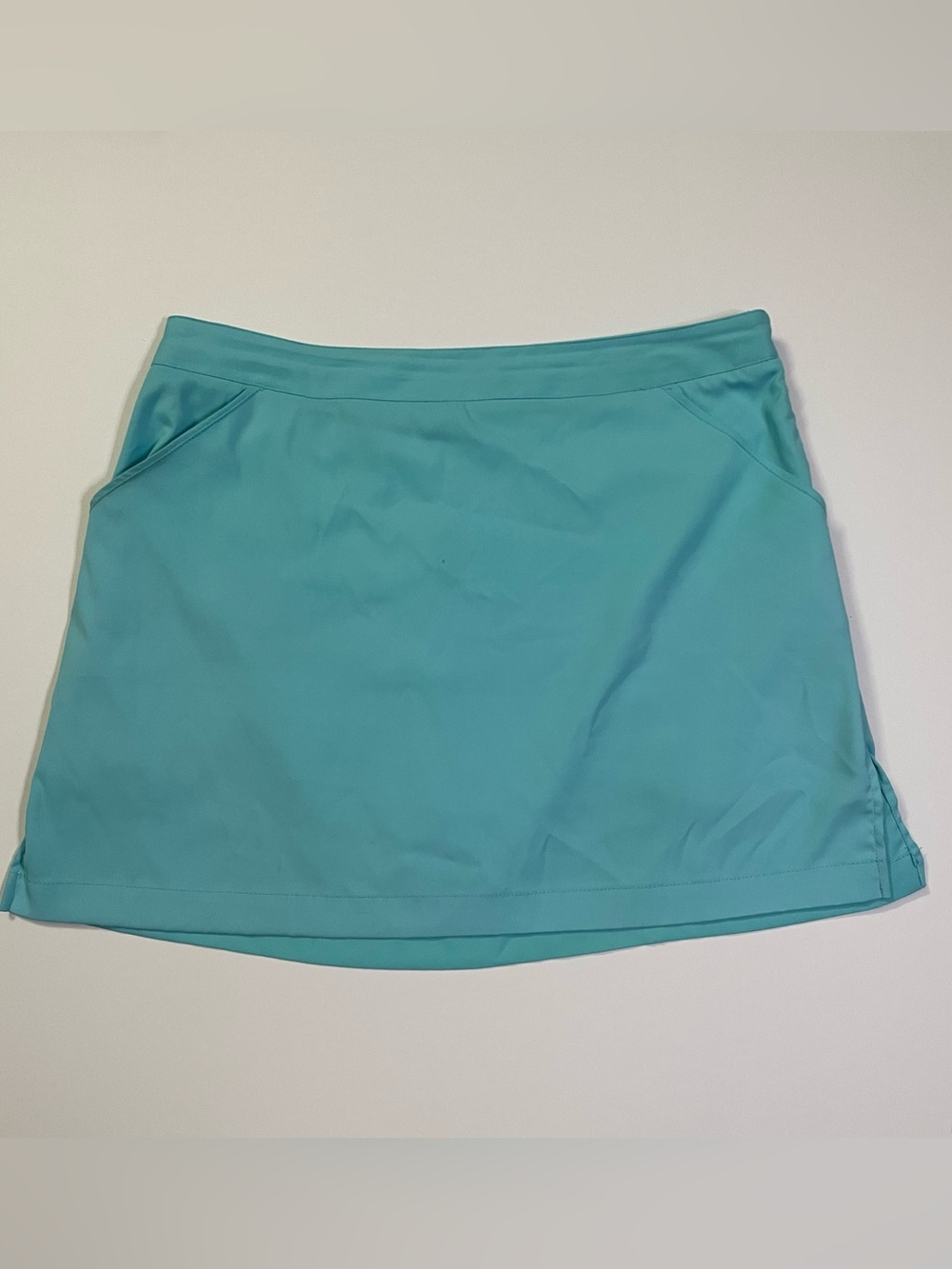 Coral Bay Turquoise Tennis Skirt with Built-in Shorts size 14P